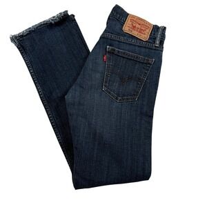 Levis 514 Mens Straight Fit Jeans Dark Wash Denim Size 29x32